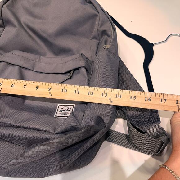 Herschel Gray Classic Unisex Backpack Size OS - Picture 6 of 9